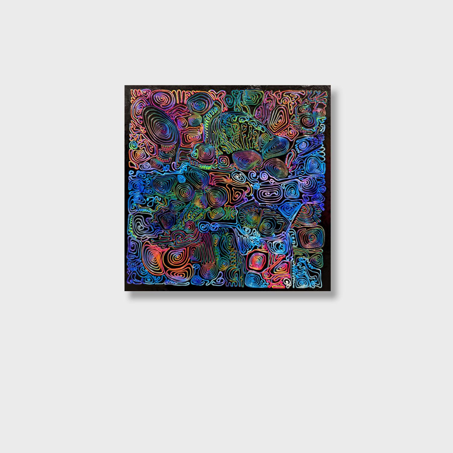 Alexander Arshansky Abstract Painting - A Textural Abstract Artwork, "Composition 31"