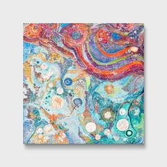 Une œuvre d'art abstraite texturée « Synaptic »