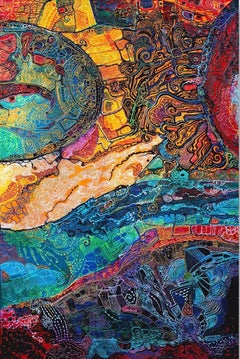 A Textural Abstract Artwork "Volcanica"