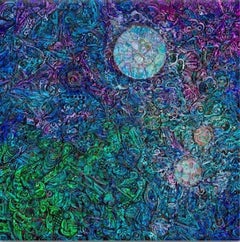 A Textural Abstract Paitning, "Birth of a Universe"