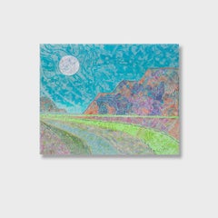 A Textural Landscape Painting, "Palm Springs"
