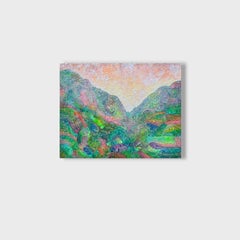 A Textural Landscape Painting, "Sunrise Valley"