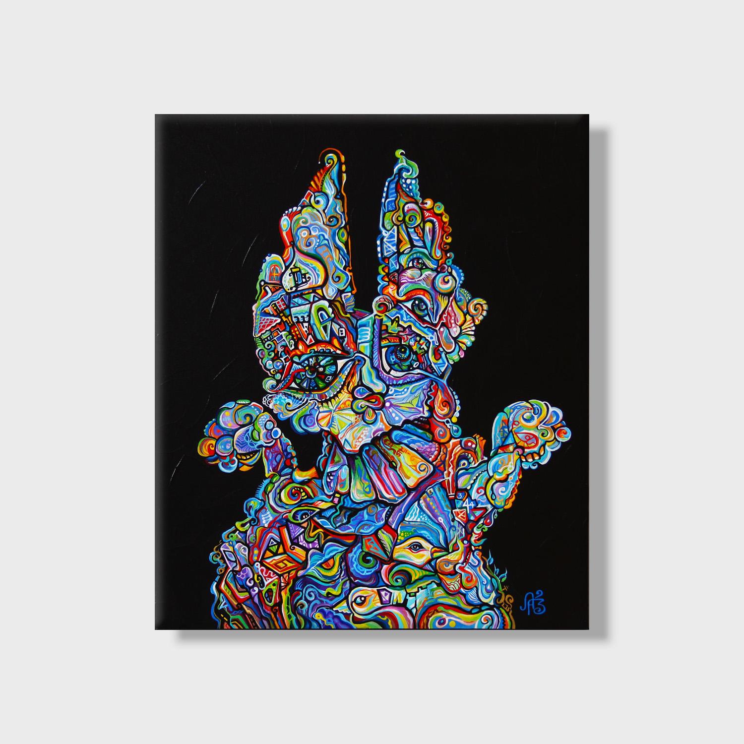 cubism rabbit