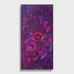Peinture cubiste biomorphique, « Violets domestiques »