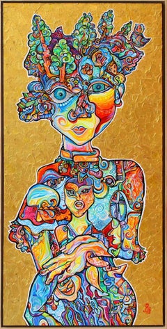 Biomorphic Cubist Painting, "Supreme Indecision"