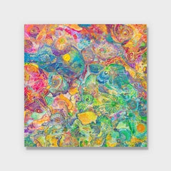 Contemporary Abstract Painting, "Coral"