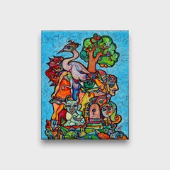 Contemporary Cubist Still Life, "In Wonderland"