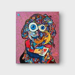 Cubist Painting, "The Love Card"