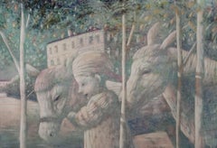 Alexander Bazarin - École russe 2001 Peinture à l'encaustique, Trois amis