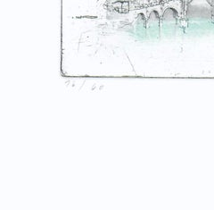 Amsterdam, Alexander Befelein Contemporary Limited Edition Print Etching Yellow