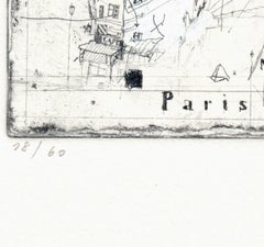 Paris, Alexander Befelein Contemporary Limited Edition Print Etching