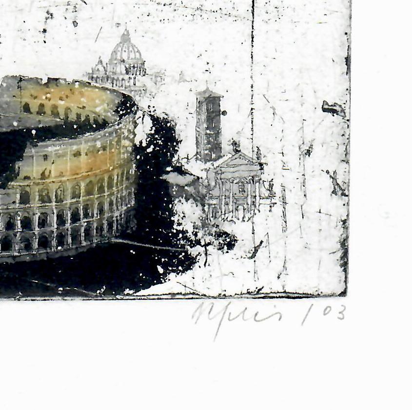 Rome Coliseum, Alexander Befelein Contemporary Limited Edition Print Etching For Sale 2