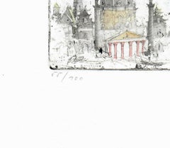 Wien, Austria, Alexander Befelein Contemporary Limited Edition Print Etching