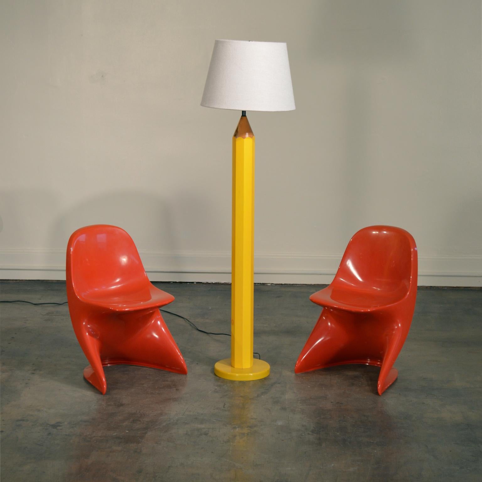 Late 20th Century Alexander Begge Space Age Molded Plastic Child's Chairs by Casalino For Sale