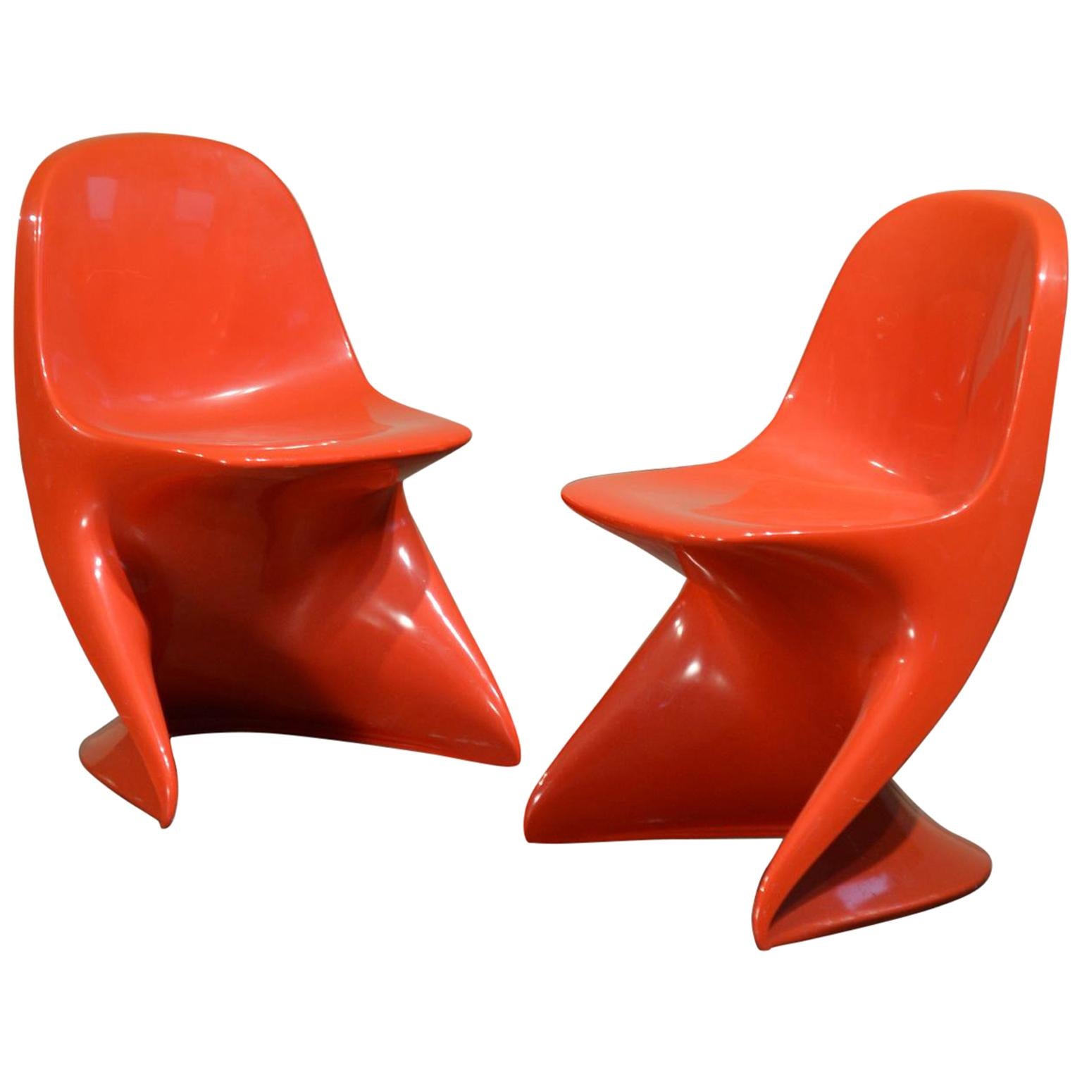 Alexander Begge Space Age Molded Plastic Child's Chairs by Casalino For Sale