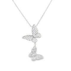 Alexander Beverly Hills Collar Colgante Mariposa Diamante 0,77 ct Oro Blanco 18k