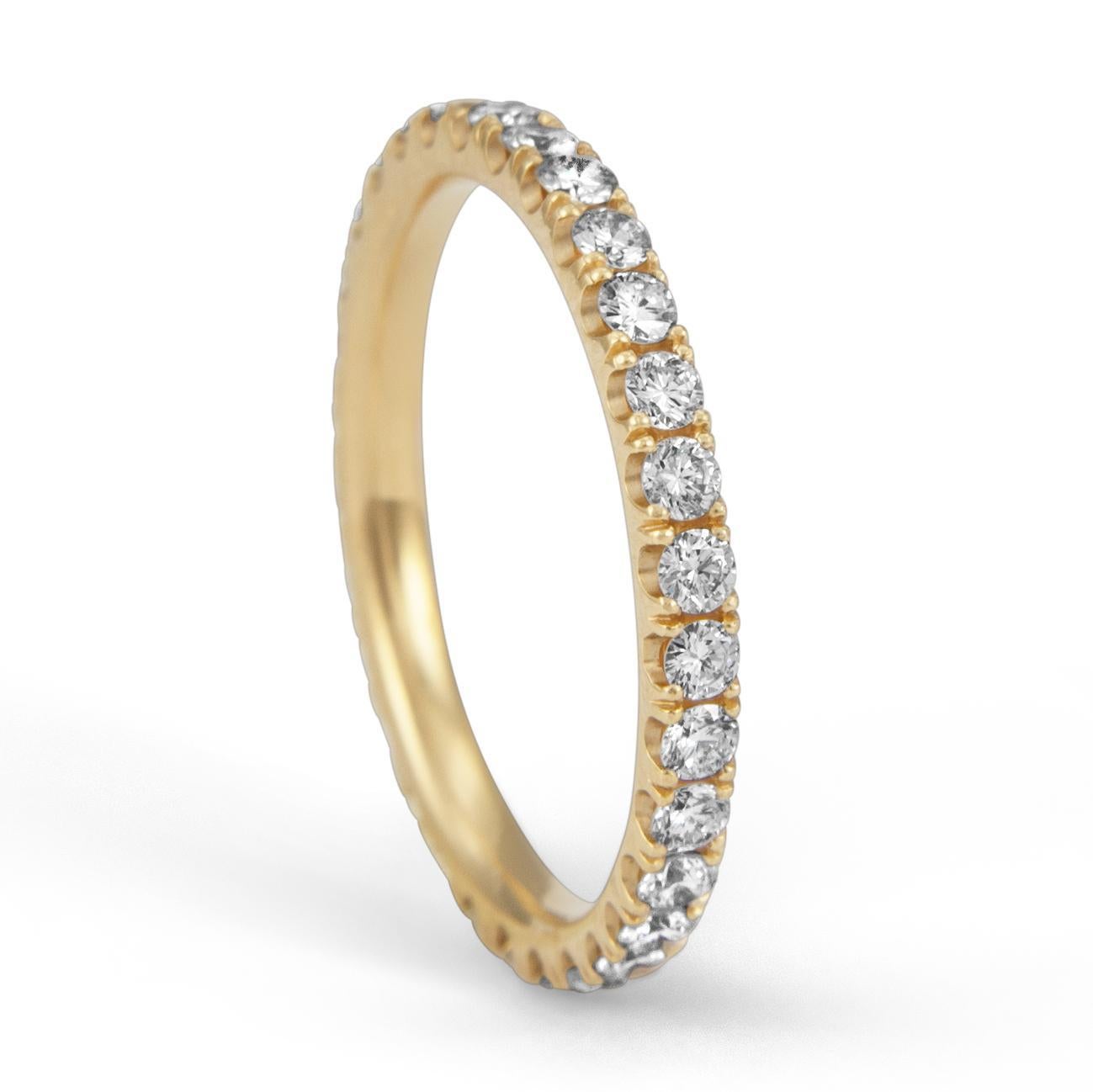 Alexander Beverly Hills Eternity-Ring aus 18 Karat Roségold mit 0,80 Karat Diamant 6,5 (Zeitgenössisch) im Angebot
