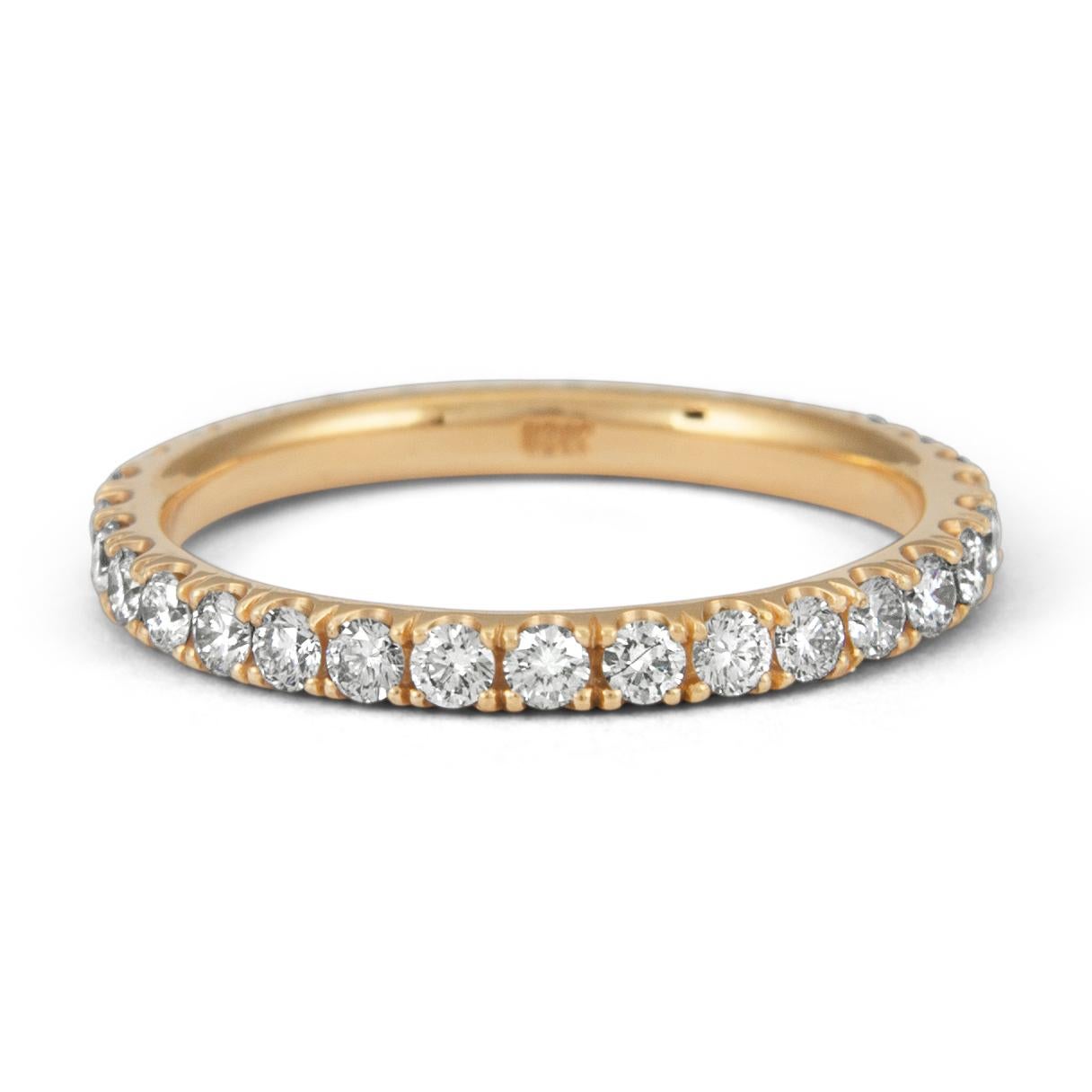 Alexander Beverly Hills Eternity-Ring aus 18 Karat Roségold mit 0,80 Karat Diamant 6,5 (Rundschliff) im Angebot