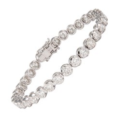 Alexander Beverly Hills Pulsera de tenis con diamantes de 10,14 ct "Avg 0,30 ct" 18k