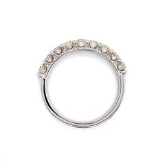 Alexander Beverly Hills 1.01ct Round Diamond Half Eternity Band 18k White Gold