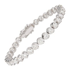 Alexander Beverly Hills Pulsera de tenis con diamantes de 10,51 ct "Avg 0,31 ct" 18k