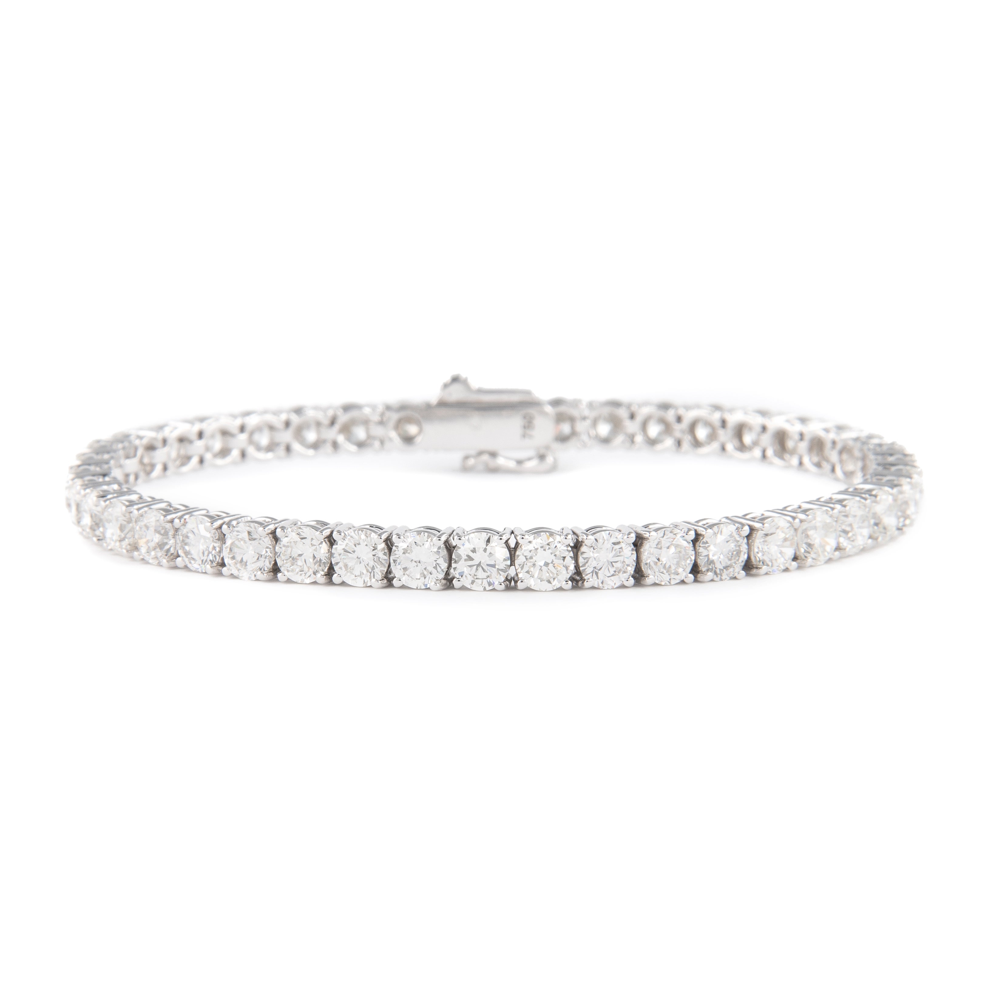 Alexander Beverly Hills Bracciale tennis con diamanti da 10,70 carati in oro bianco 18 carati