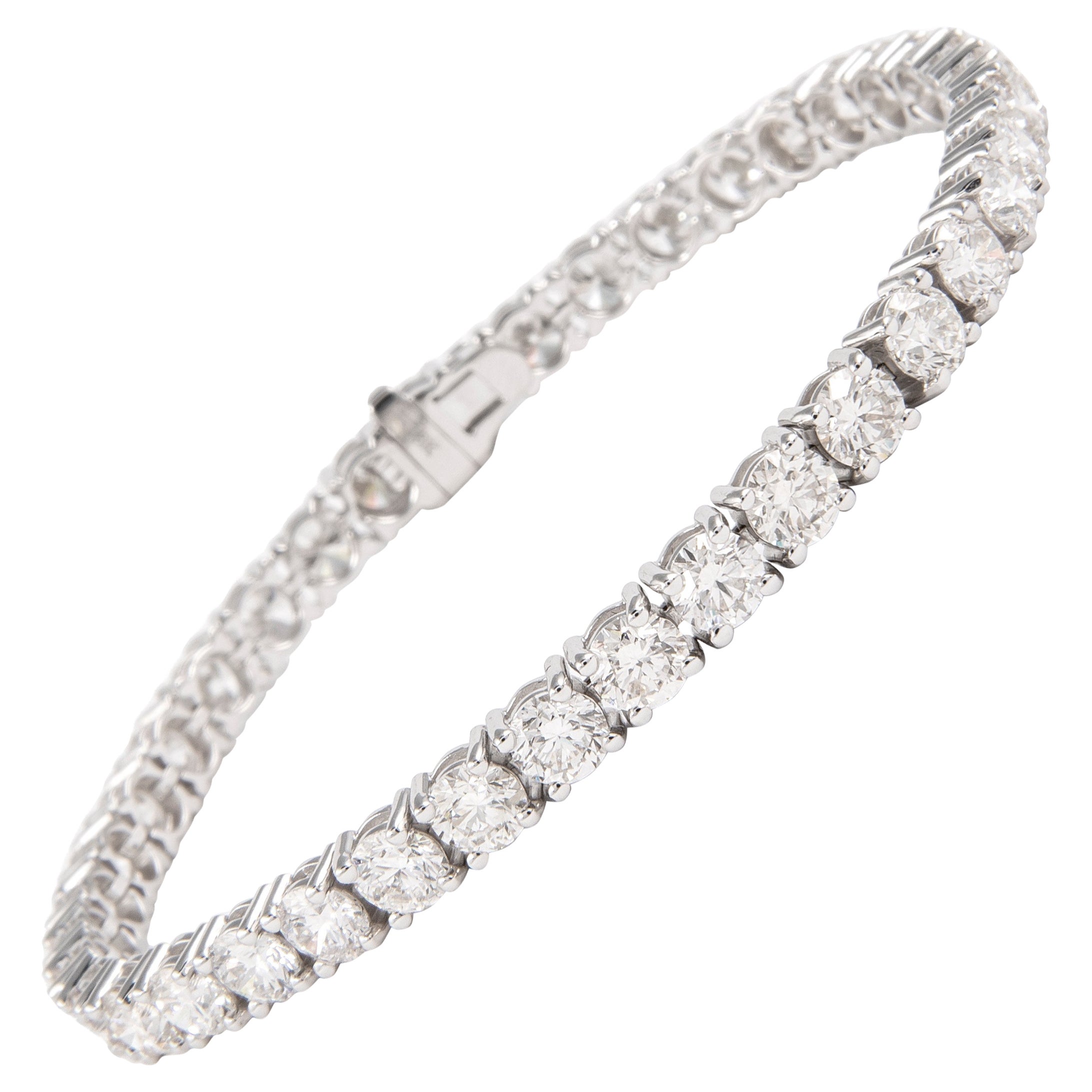Alexander Beverly Hills Pulsera de tenis con diamantes de 10,95 ct "Avg 0,28 ct" 18k