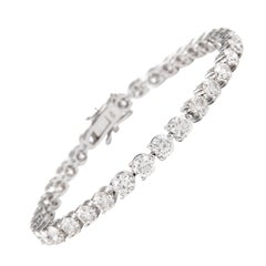 Alexander Beverly Hills Pulsera de tenis con diamantes de 10,99 ct y oro blanco de 18 quilates
