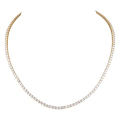 Alexander Beverly Hills - Collana Tennis con diamanti da 11,06 carati in oro giallo 18 carati da 16,5 pollici