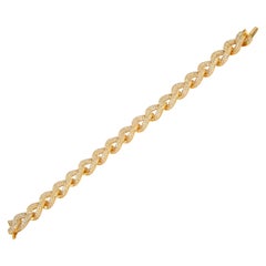 Alexander Beverly Hills - Bracciale cubano con diamanti da 11,39 carati - Oro giallo 18 carati