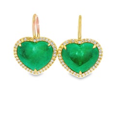 Alexander Beverly Hills Orecchini con smeraldo colombiano e diamanti gialli 11,55ct 18k