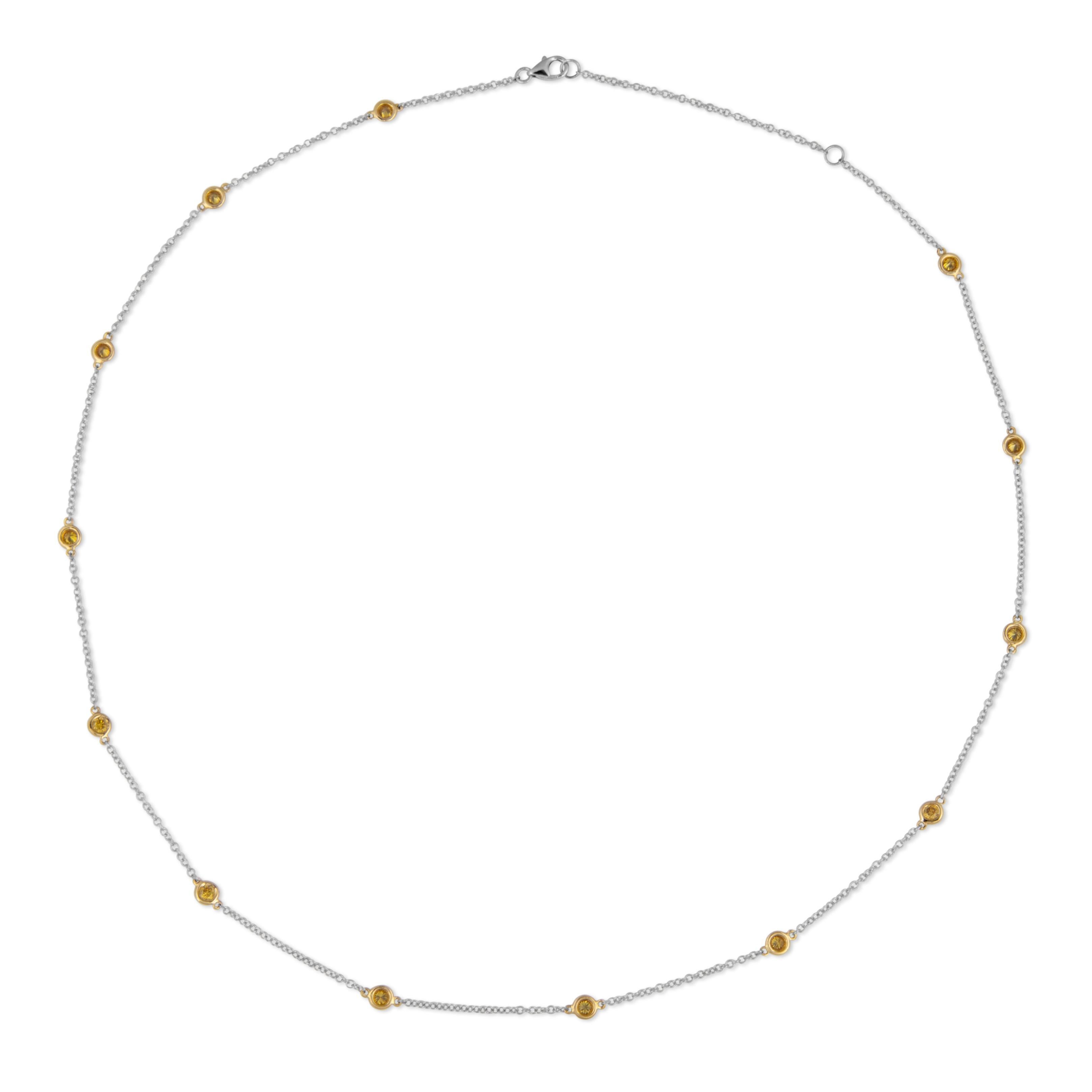 Moderne Alexander Beverly Hills 1,16ct Fancy Intense Yellow Diamond by the Yard 18k (diamant jaune intense de fantaisie) en vente