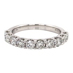 Alexander Beverly Hills 1.19ct RoundDiamond Half Eternity Band 18k White Gold
