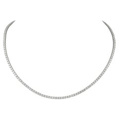 Alexander Beverly Hills Collier Tennis 12.32ct Diamond 18k White Gold 18.5in