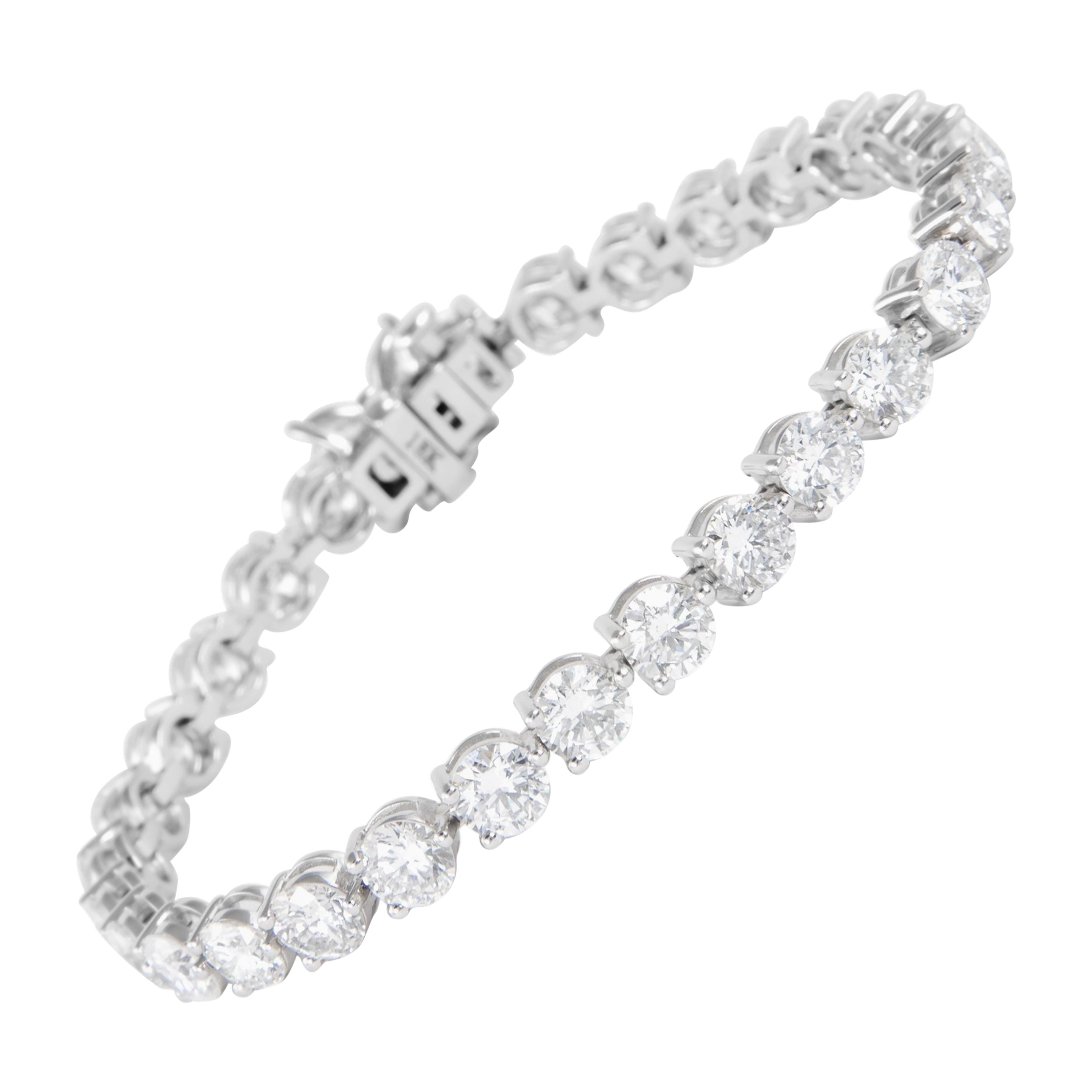 Alexander Beverly Hills Bracelet de tennis à trois branches avec 12,53 ct de diamants 18k en vente