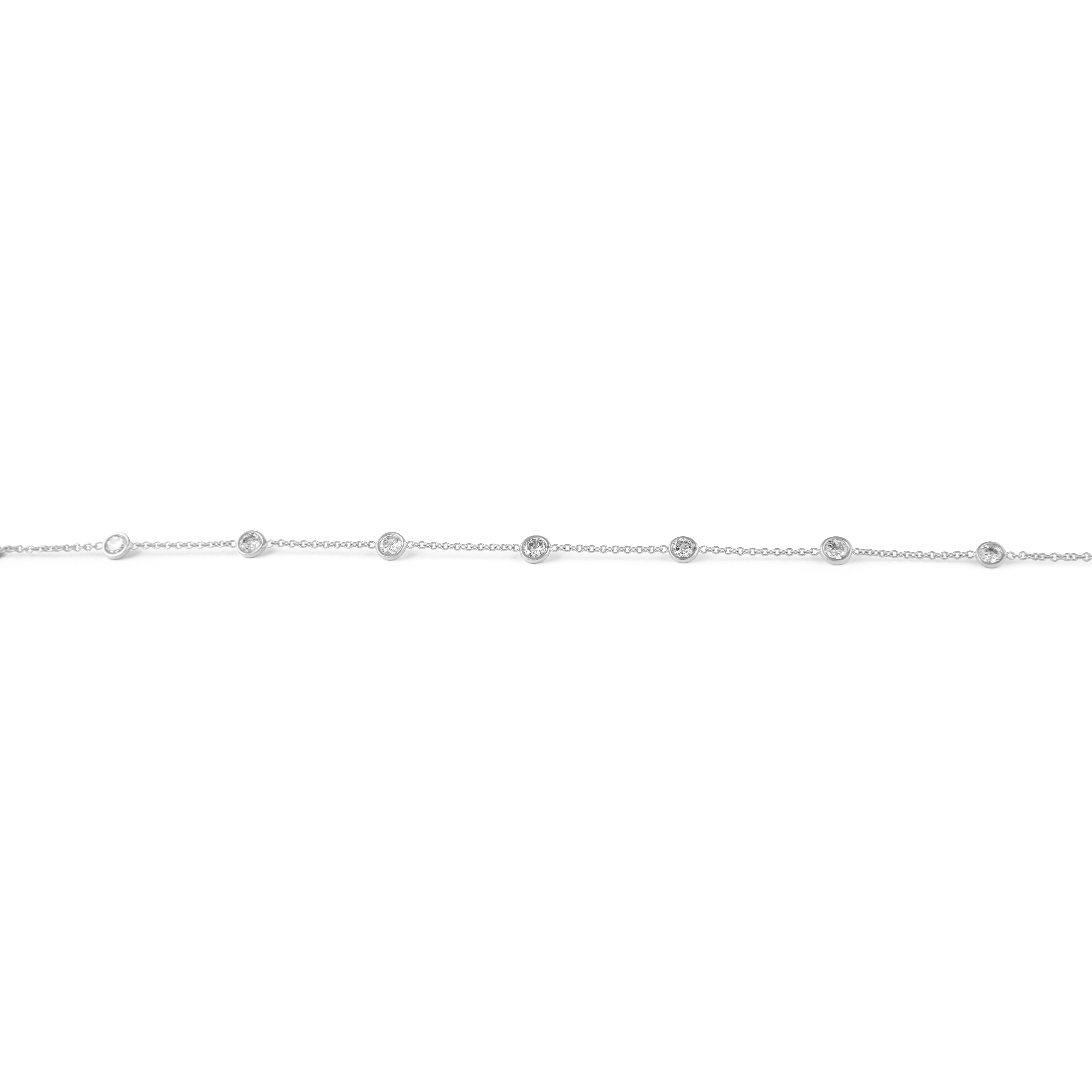 Contemporain Alexander Beverly Hills 12,53 carats Diamonds by the Yard or blanc 18 carats 36in en vente