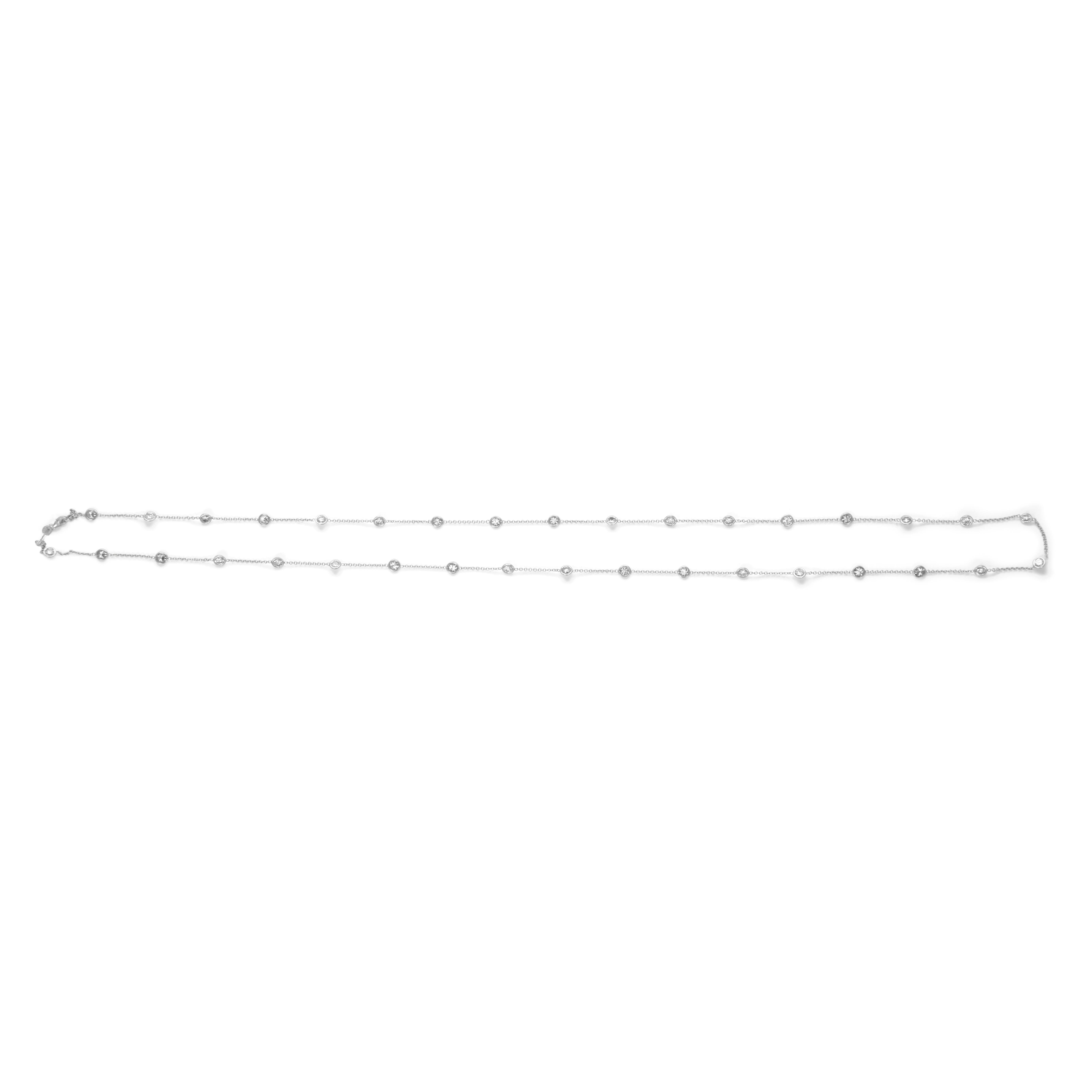 Taille ronde Alexander Beverly Hills 12,53 carats Diamonds by the Yard or blanc 18 carats 36in en vente