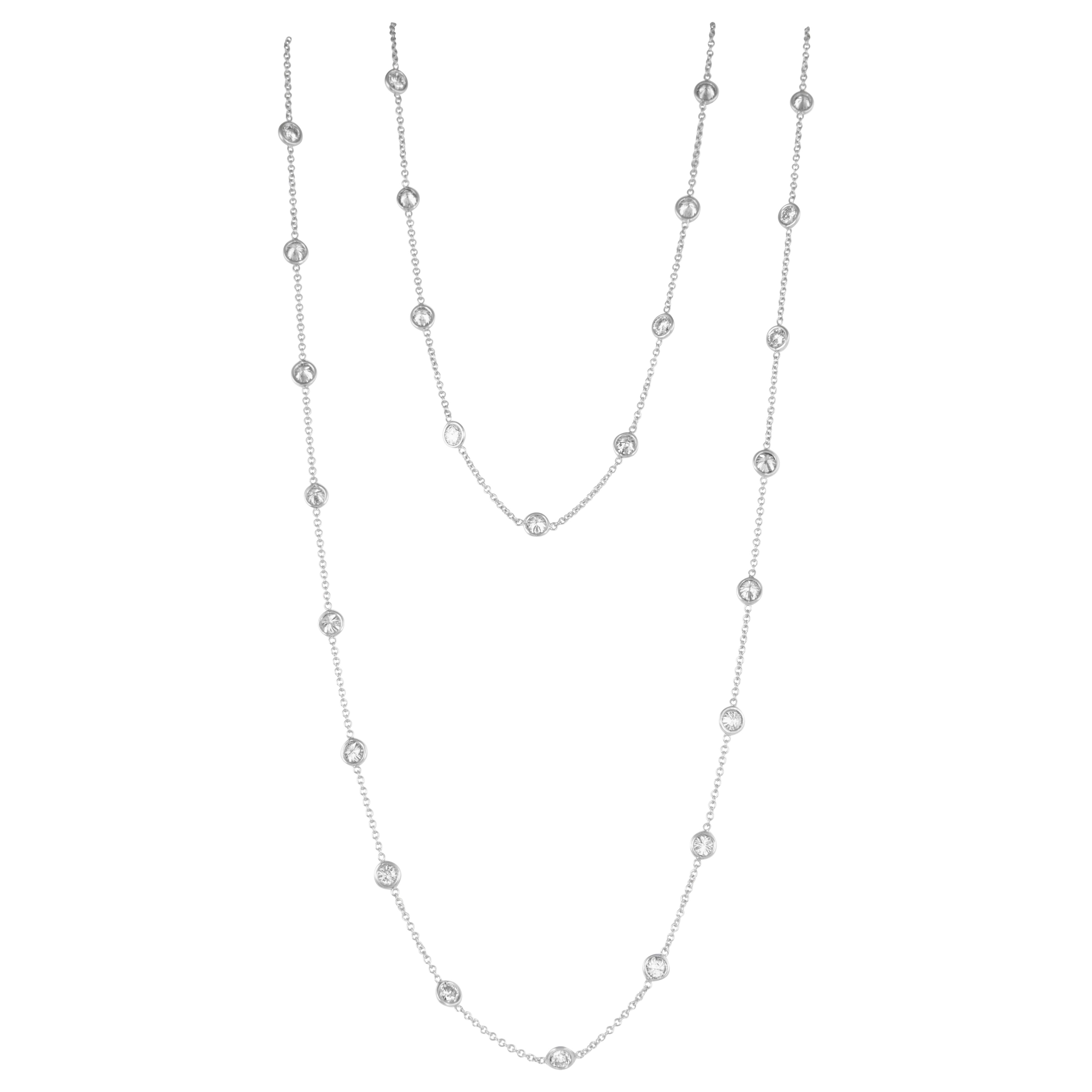Alexander Beverly Hills 12,53 quilates de diamantes en oro blanco de 18 quilates, 36 pulg.