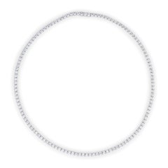 Alexander Beverly Hills 12.65ct Diamond Tennis Necklace 18k White Gold 16in