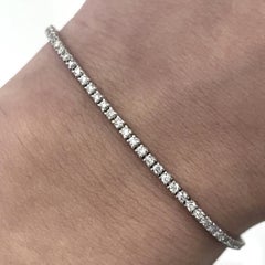 Alexander Beverly Hills 1.26ct Diamond F VS1 Tennis Bracelet 18k White Gold
