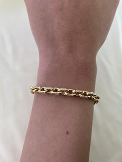 Alexander Beverly Hills 1.27 Carat Diamond Link Bracelet 18k Yellow Gold