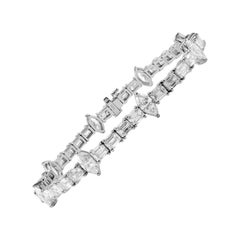 Alexander Beverly Hills Bracciale tennis con diamanti taglio smeraldo e marquise da 12,77 centesimi di euro