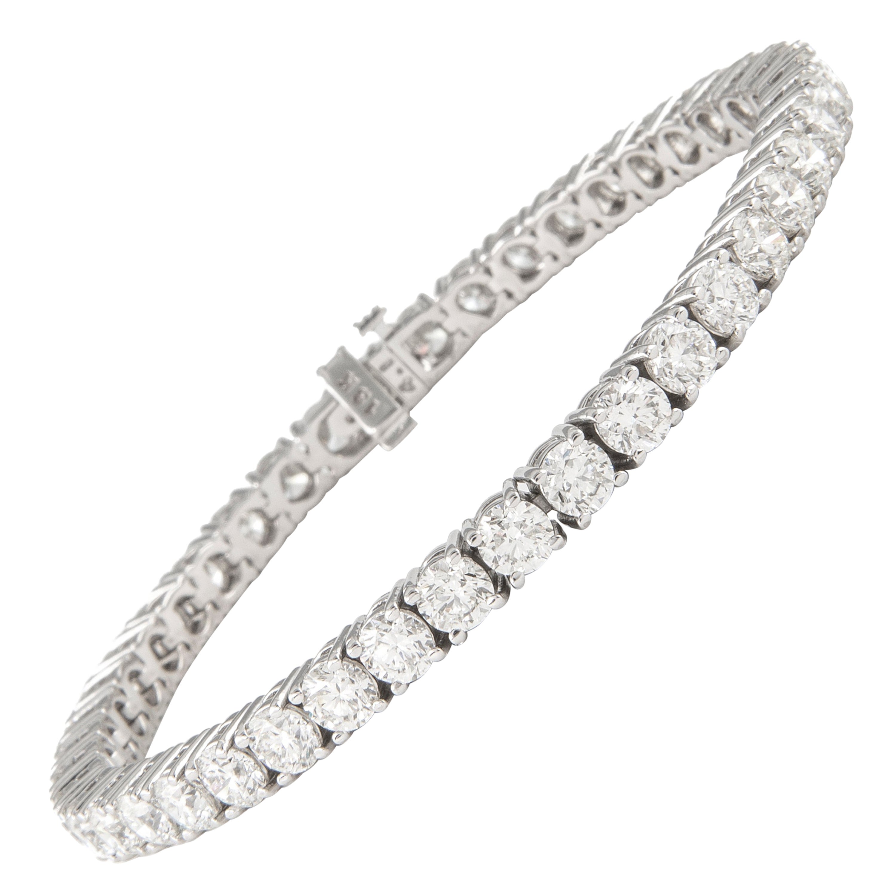 Alexander Beverly Hills Pulsera de tenis con diamantes de 12,78 ct 'Avg 0,30 ct' Oro de 18 quilates