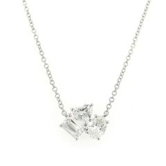 Alexander Beverly Hills Halskette mit Anhänger aus 18 Karat Weißgold mit 1,30 Karat gemischten Diamanten