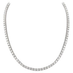 Alexander Beverly Hills 13.24ct Diamond Tennis Necklace White Gold