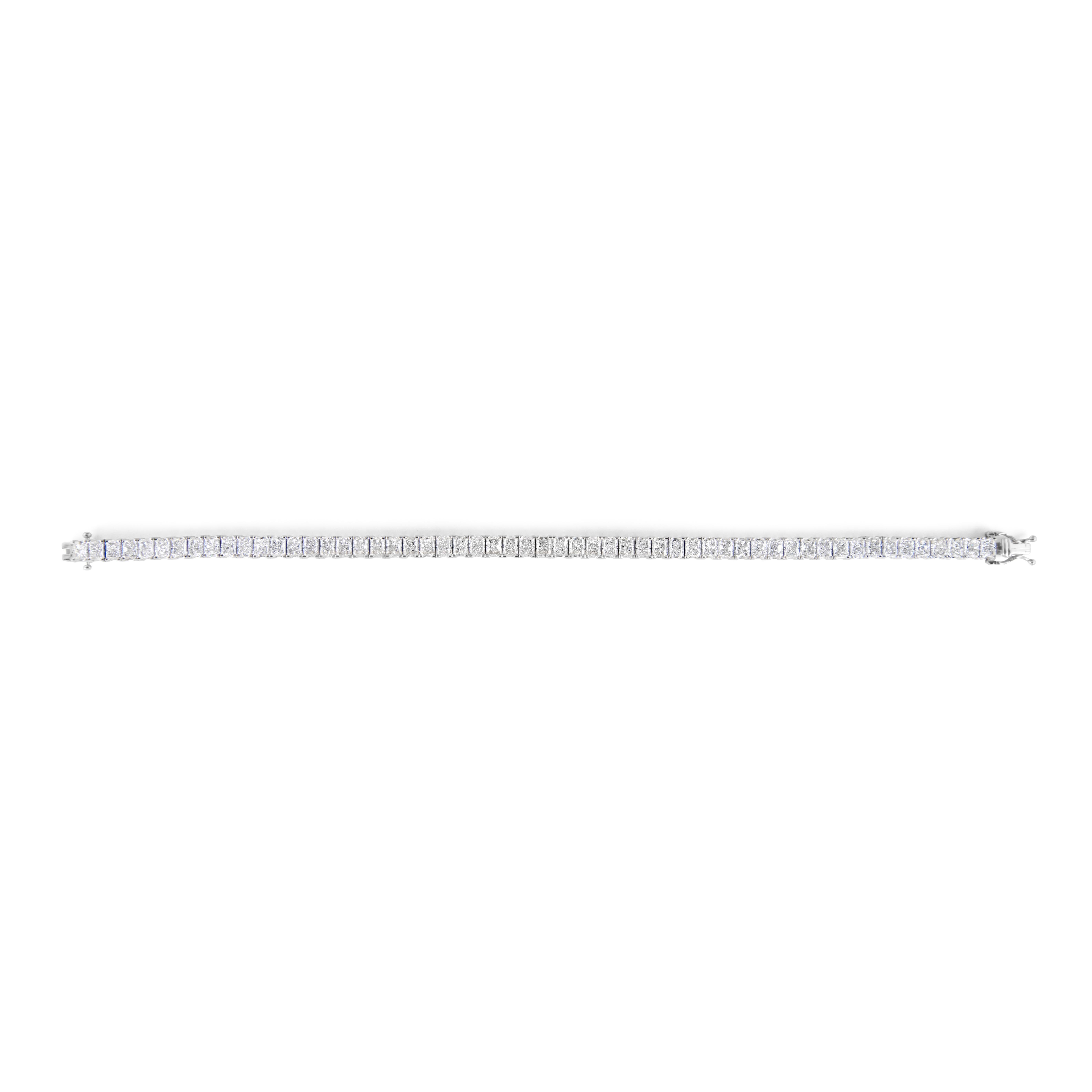 Alexander Beverly Hills 13,47 Karat strahlender Diamant-Tennisarmband 18k Weißgold (Zeitgenössisch) im Angebot