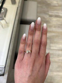 Alexander Beverly Hills 1.43ct Oval & Marquise Diamond Toi Et Moi Ring 18k