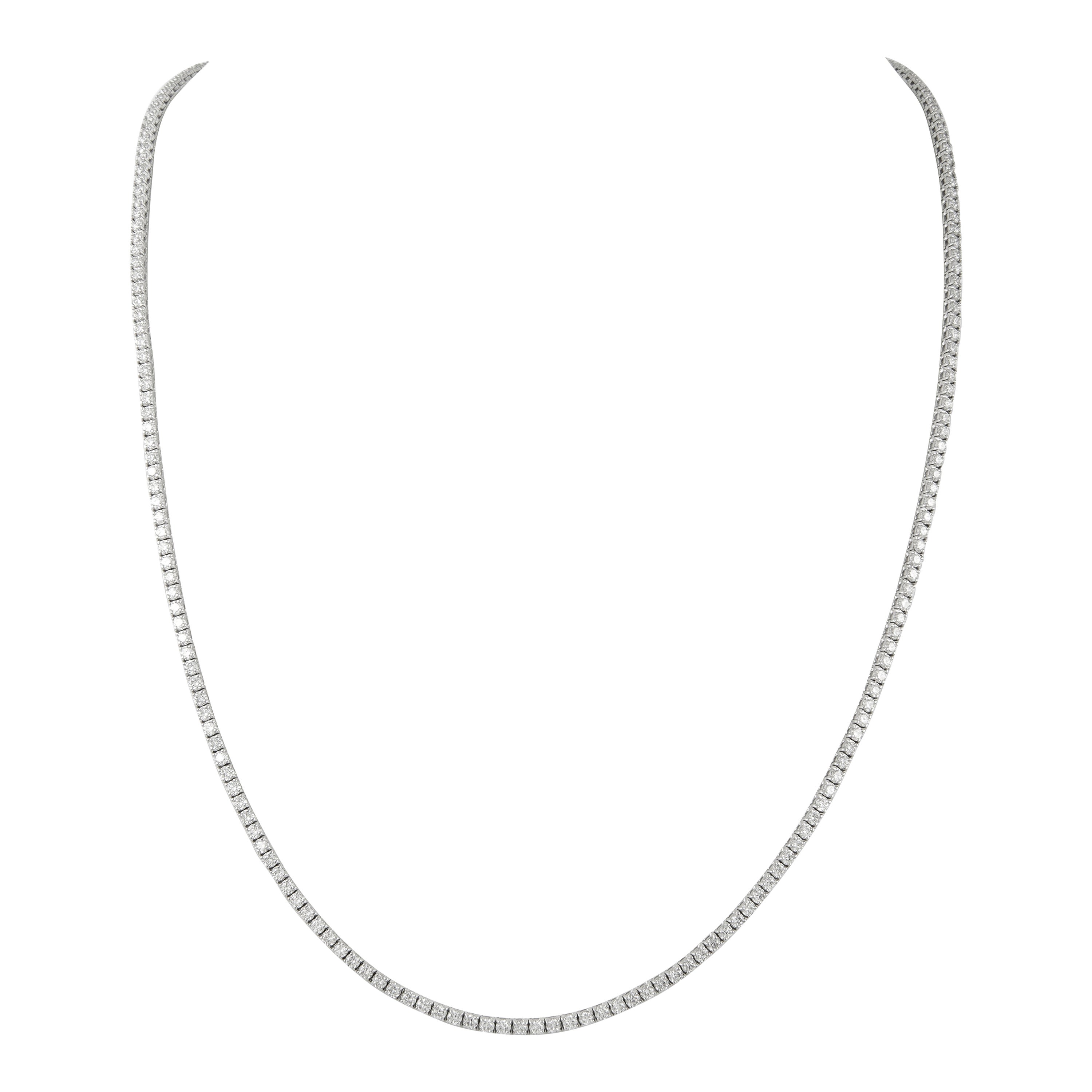 Alexander Beverly Hills Collar de tenis con diamantes de 16,68 ct Oro blanco 22 pulg.