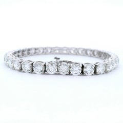 Alexander Beverly Hills 16.70ct "Avg 0.50ct" F VS1 Diamond Tennis Bracelet 18k