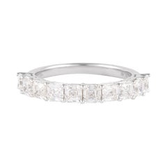 Alexander Beverly Hills 1.68ct Asscher Cut Diamond D-F VVS Half Eternity 18k